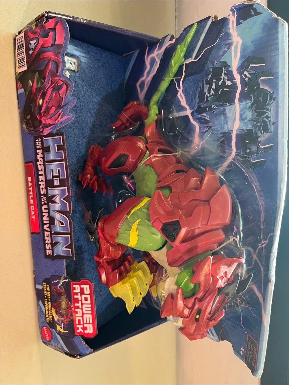 Mattel He-Man Red & Green Battle Cat Power Attack Figure
